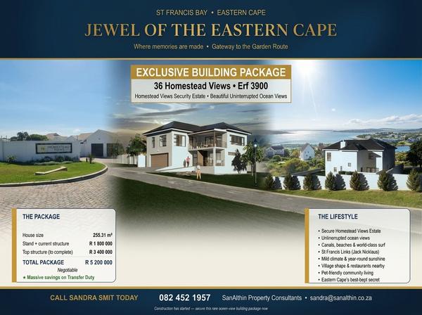 Plot and Plan For Sale in St Francis Bay, St Francis Bay